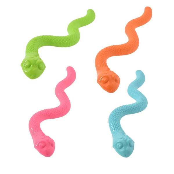 Interactive Soft Snake Shaped Dog Toy - GreenFur