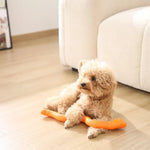 Interactive Soft Snake Shaped Dog Toy - GreenFur
