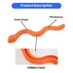 Interactive Soft Snake Shaped Dog Toy - GreenFur
