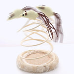 Interactive Spring - Coil Mouse Fish Style Plush Cat Toy - GreenFur