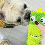Interactive Squeaky Chew Plush Pet Snuffle Dog Hidden Food Toys - GreenFur