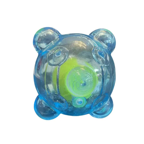 Interactive Squeaky Dog Toy with Built - In Tennis Ball - GreenFur