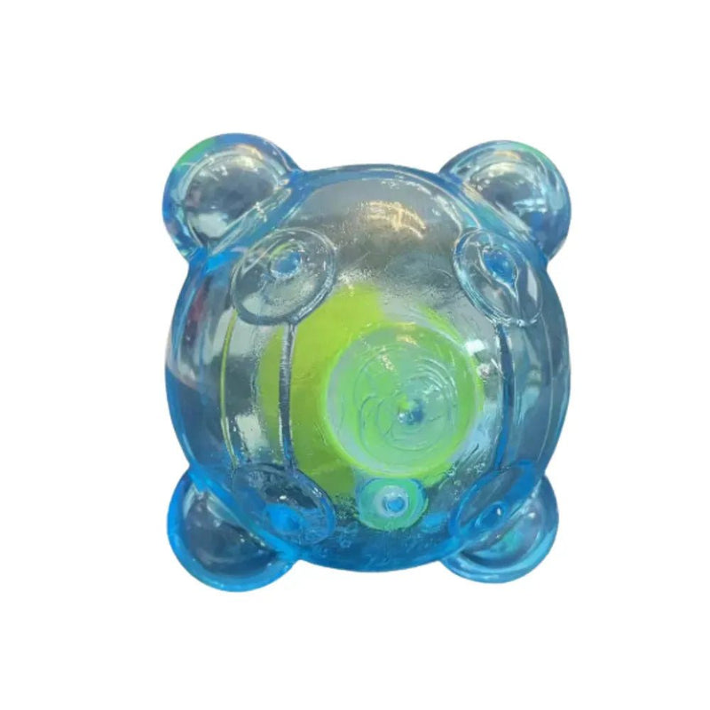 Interactive Squeaky Dog Toy with Built - In Tennis Ball - GreenFur