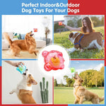 Interactive Squeaky Dog Toy with Built - In Tennis Ball - GreenFur