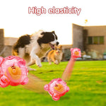 Interactive Squeaky Dog Toy with Built - In Tennis Ball - GreenFur