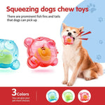 Interactive Squeaky Dog Toy with Built - In Tennis Ball - GreenFur