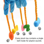 Interactive Squeaky Durable Fluffy Magic Cat Teaser Gloves - GreenFur