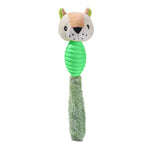 Interactive Squeaky TPR Plush Tail Pet Dog Chew Toy - GreenFur