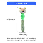 Interactive Squeaky TPR Plush Tail Pet Dog Chew Toy - GreenFur