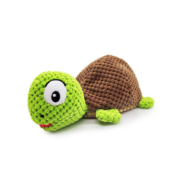 Interactive Turtle Dog Toy with Food Dispenser - GreenFur
