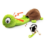 Interactive Turtle Dog Toy with Food Dispenser - GreenFur