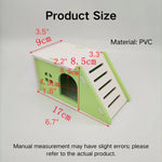 Italicized Hutch Hamster PVC Sleep House - GreenFur