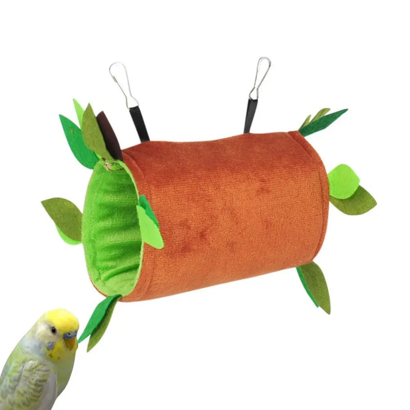Jungle Themed Bird Hamster Cage Hammock Tunnel - GreenFur