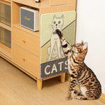 Jute Cat Scratcher Mat Durable and Shedding - Resistant Cat Scratching Surface - GreenFur