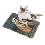 Jute Cat Scratcher Mat Durable and Shedding - Resistant Cat Scratching Surface - GreenFur
