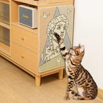 Jute Cat Scratcher Mat Durable and Shedding - Resistant Cat Scratching Surface - GreenFur