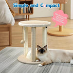 Kitten Rope Play Ball Toy Sisal Scratching Post Small Cat Tree - GreenFur