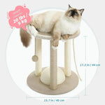 Kitten Rope Play Ball Toy Sisal Scratching Post Small Cat Tree - GreenFur