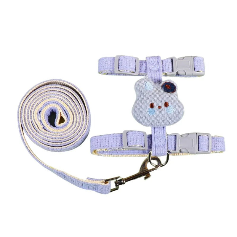 Kitty Harness and Leash Set Outdoor Walking Vest for Cats - GreenFur