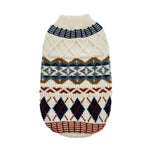 Knitted Fair Isle Pattern Warm Cute Dog Sweater - GreenFur