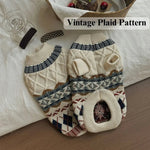 Knitted Fair Isle Pattern Warm Cute Dog Sweater - GreenFur