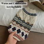 Knitted Fair Isle Pattern Warm Cute Dog Sweater - GreenFur