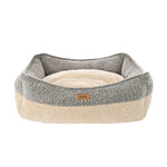 L Size Color - Block Removable Soft Looped Pile Fabric Pet Bed - GreenFur
