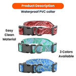 L Size Luxury Easy Cleaning Wear - Resistant Waterproof Pet Dog Collar - GreenFur