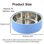 L Size Non - Slip Double - Layer Durable Feeder Bowl - GreenFur