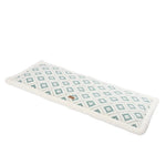 L Size Portable Stylish Geometric Pattern Jacquard Pet Mat - GreenFur