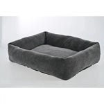 L Size Rectangle Circle Pile Fabric Pet Dog Sofa Bed - GreenFur