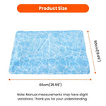 L Size Water Wave PVC - Coated Polyester Fabric Pet Cooling Mat - GreenFur