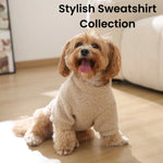 L, XL Size Stylish Loop - Pile Fabric Dog Sweatshirt with Pocket - GreenFur