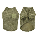 L, XL Size Stylish Loop - Pile Fabric Dog Sweatshirt with Pocket - GreenFur