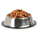 L XL XXL Size Durable Stainless Steel Pet Bowl with Rubber Base - GreenFur