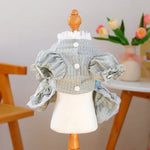 Lace Tulle Dress Flower Bowknot Dress for Dogs - GreenFur