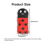 Ladybug Pattern Dog Squeaky Mop Plush Toy - GreenFur