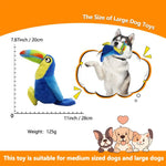 Large Beak Bird Plush Interactive Dog Toy with Squeakers Durable Chew Toy for Dogs - GreenFur