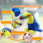 Large Beak Bird Plush Interactive Dog Toy with Squeakers Durable Chew Toy for Dogs - GreenFur