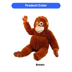 Large Brown Gorilla Plush Dog Companion Toy - GreenFur