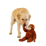 Large Brown Gorilla Plush Dog Companion Toy - GreenFur