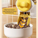 Large Capacity Cat Dog Cage Feed Bowl Hanging Pet Food Feeder - GreenFur