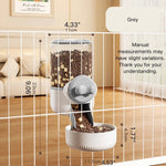 Large Capacity Cat Dog Cage Feed Bowl Hanging Pet Food Feeder - GreenFur