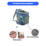 Large Capacity Outdoor Multi fuctional Pet Backpack - GreenFur