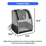Large Capacity Transparent Pet Backpack for Travel - GreenFur