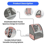 Large Capacity Transparent Pet Backpack for Travel - GreenFur