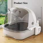 Large Cat Litter Box Drawer Style Odor Proof Covered Cat Toilet - GreenFur