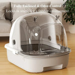 Large Cat Litter Box Drawer Style Odor Proof Covered Cat Toilet - GreenFur