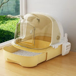 Large Cat Litter Box Drawer Style Odor Proof Covered Cat Toilet - GreenFur