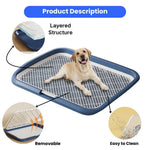Large Pet Training Pads Holder Dog Puppy Mesh Training Toilet Potty Tray - GreenFur